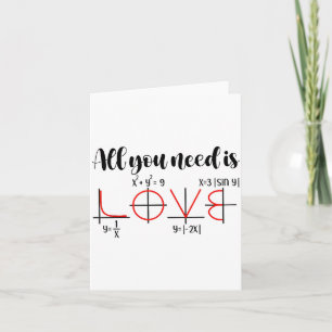 Valentine Math Humour For Teachers Students  Card