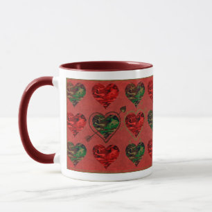 Valentine Military Camouflage Hearts- Beverage Mug
