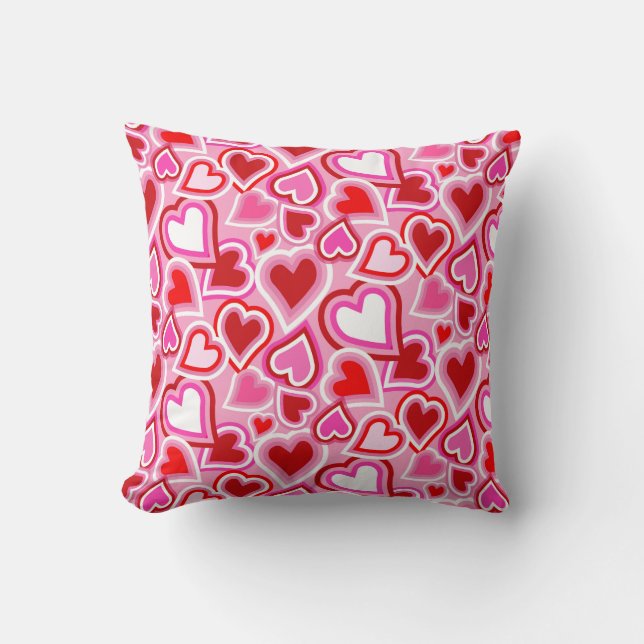 Valentine mix hearts cushion (Front)