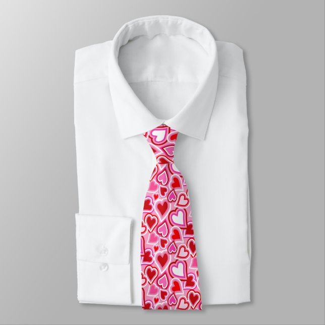 Valentine mix hearts tie (Tied)