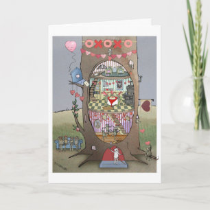 Valentine Mouse Tree Card