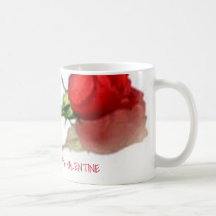 Valentine Mugs with single rose