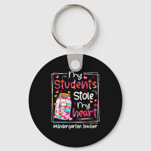Valentine My Students Stole My Heart Kindergarten Key Ring