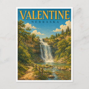 Valentine Nebraska Smith Falls GeoSaga Postcard
