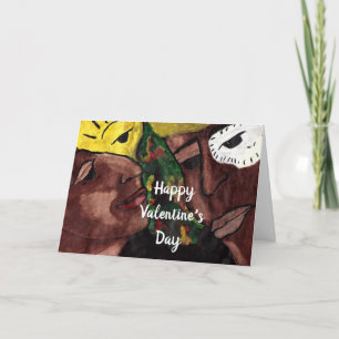 VALENTINE NEGRO WOMAN  CARD