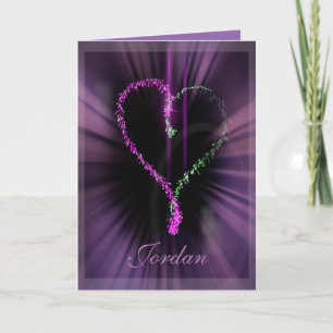 Valentine Neon Holiday Card