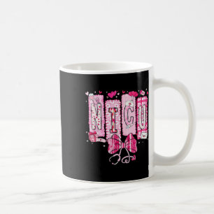 Valentine Nicu Nurse Coquette Bow Stethoscope Girl Coffee Mug