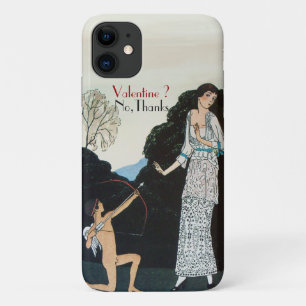 VALENTINE ? NO,THANKS /RETRO ANTI VALENTINE'S DAY iPhone 11 CASE