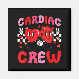 Valentine Nurse Cardiac Crew Heart Funny Scrub Top Magnet