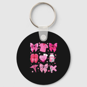 Valentine Nurse Nk Bow Rn Pct Cna Nurse Girl Women Key Ring