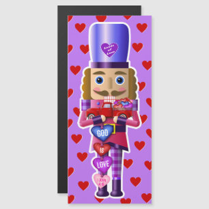 Valentine Nutcracker with Little Red Truck