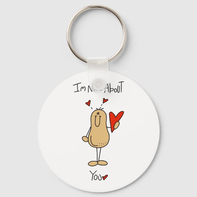 Valentine Nuts About You Key Ring (Front)
