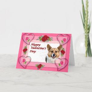 Valentine OC Hearts and Roses Cardsize Holiday Card