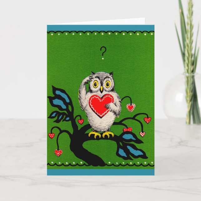 Valentine owl card (Front)