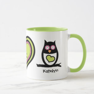 Valentine Owl Pair Mug