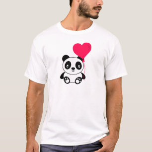 Valentine Panda Cartoon T-Shirt