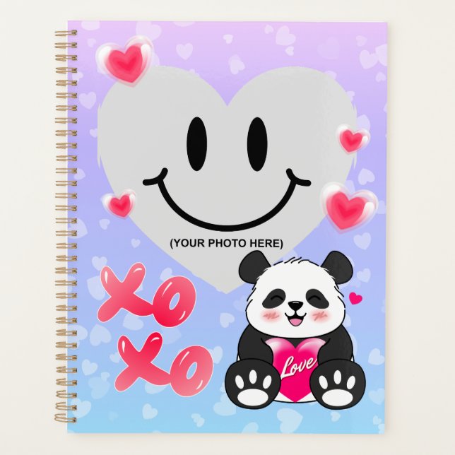 Valentine Panda in Love Planner (Front)