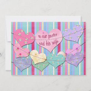 Valentine Paper Hearts Bunting for Pastor 
