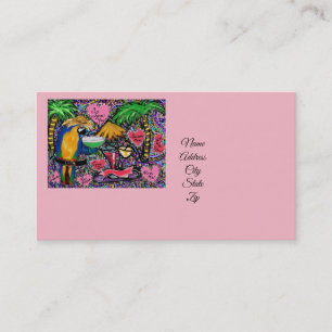 Valentine Party Parrot Business Card