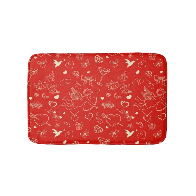 Valentine Pattern 2 Bath Mat (Front)