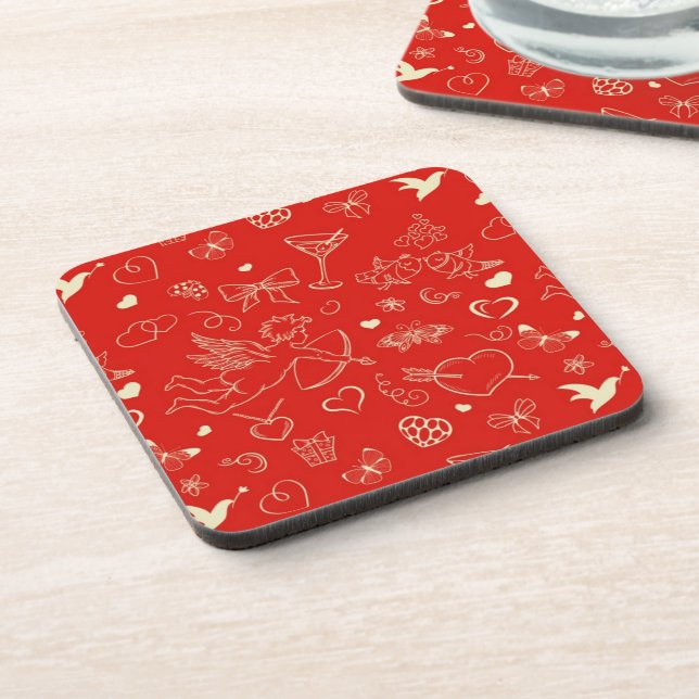 Valentine Pattern Coaster (Left Side)