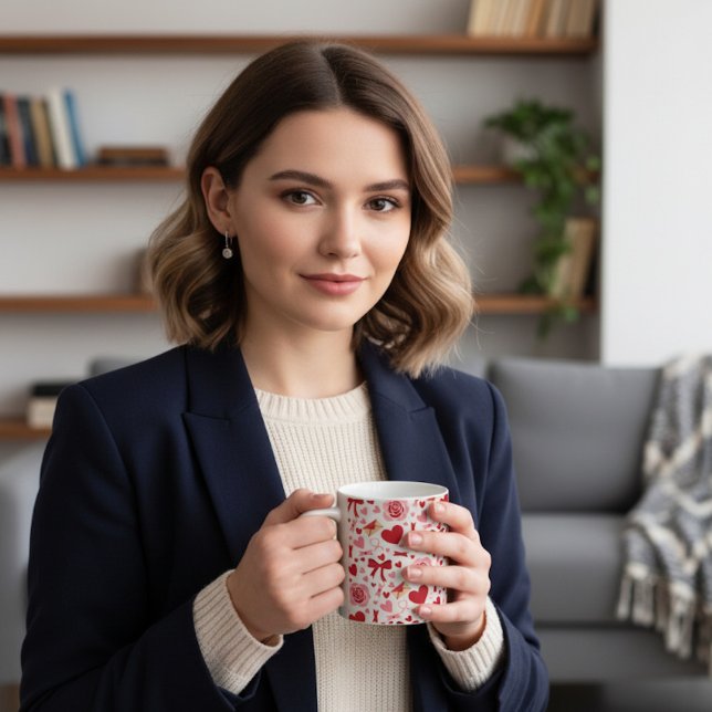 Valentine Pattern Coffee Mug (Creator Uploaded)