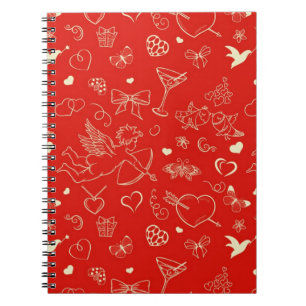 Valentine Pattern Notebook
