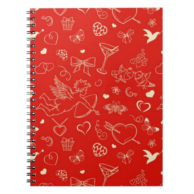 Valentine Pattern Notebook (Front)