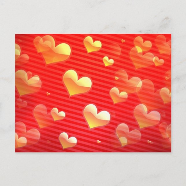 Valentine Pattern Postcard (Front)