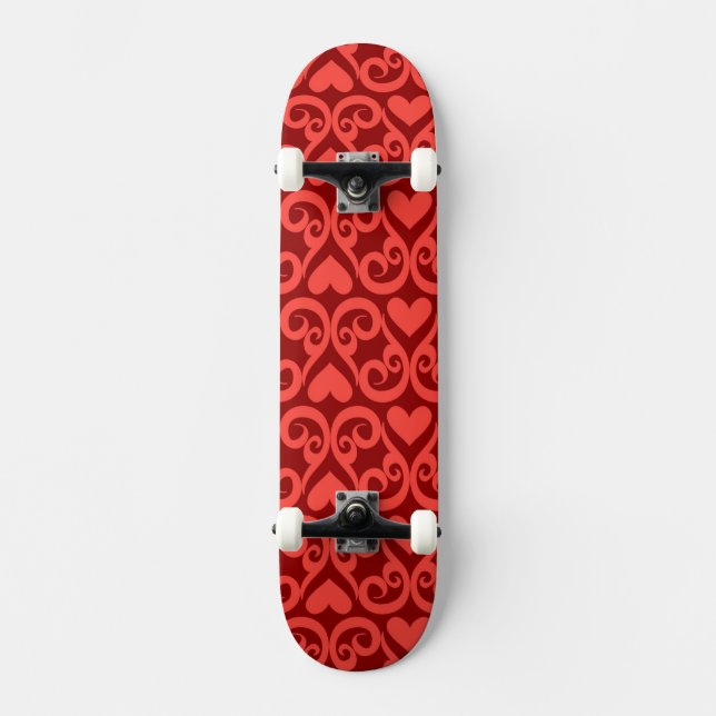 Valentine Pattern Skateboard (Front)