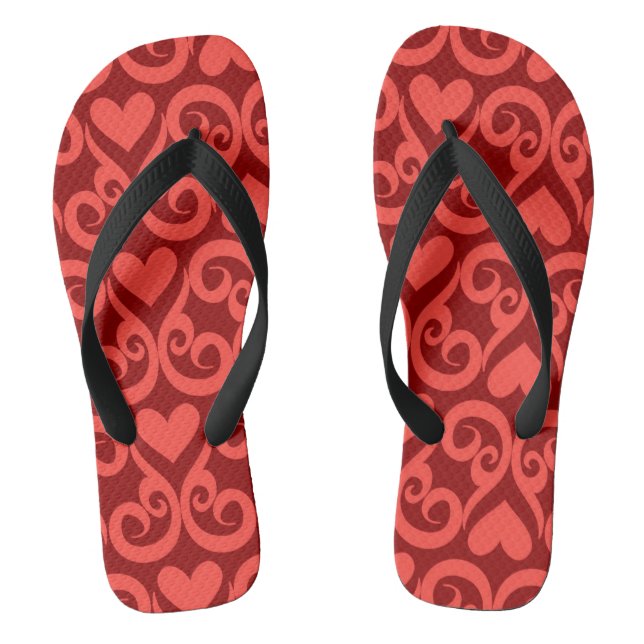 Valentine Pattern Thongs (Footbed)
