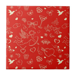 Valentine Pattern Tile