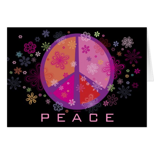 Valentine Peace Sign Card