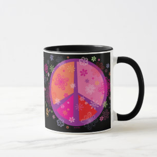 Valentine Peace Sign Mug