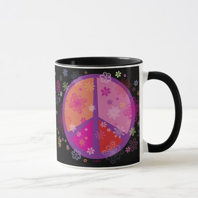 Valentine Peace Sign Mug (Right)