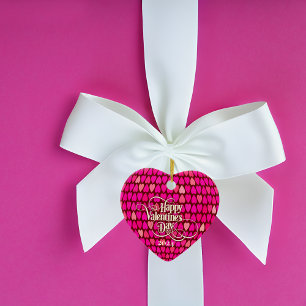 Valentine personalised gift tag keepsake ceramic ornament