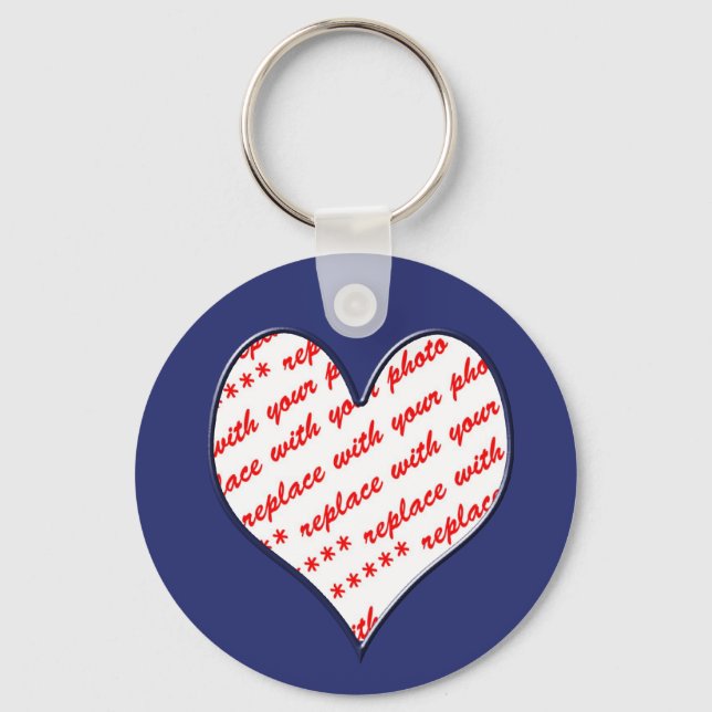 Valentine Photo Frame Key Ring (Front)