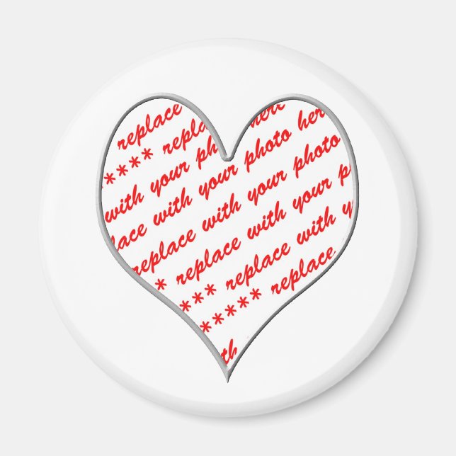 Valentine Photo Frame Magnet (Front)