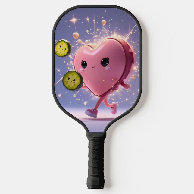 Valentine Pickleball Love – Heart & Paddle Design (Back)
