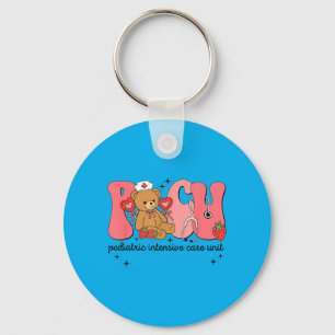 Valentine Picu Nurse Bear Paediatrics Intensive Key Ring
