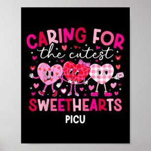 Valentine Picu Nurse Valentines Day Pediatric Icu Poster