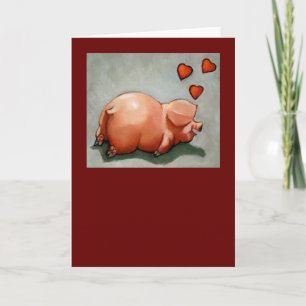 VALENTINE PIGGY: ARTWORK: HEARTS HOLIDAY CARD