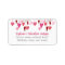Valentine Pink Hearts Return Address