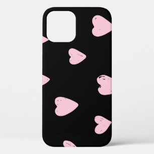 Valentine Pink Hearts: Vintage Love. iPhone 12 Case