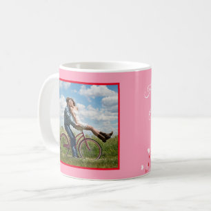 Valentine Pink Personalise PHOTO TEMPLATE Gift Coffee Mug