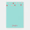 Valentine Pink Red Teal String Hearts Personalised