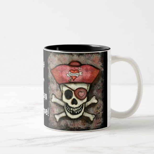 Valentine Pirate Coffee Mug (Right)