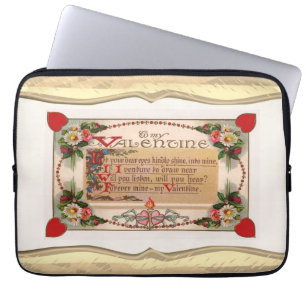 Valentine Poem  Laptop Sleeve