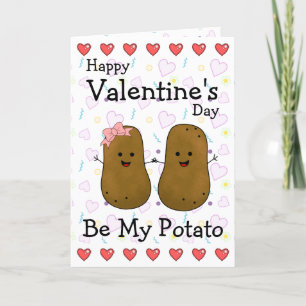 Valentine Potato Personalised Holiday Card