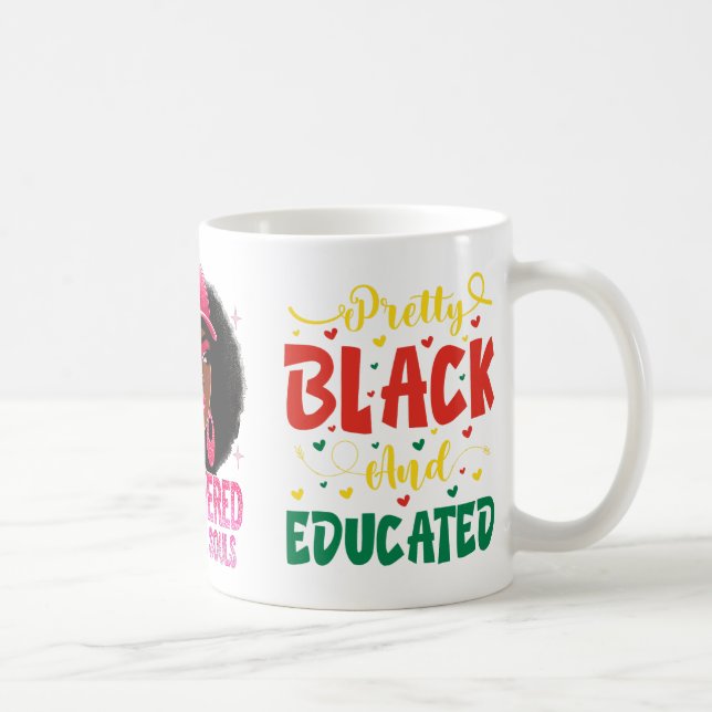 Valentine Pretty Black And Educated Juneteenth For Coffee Mug (Right)